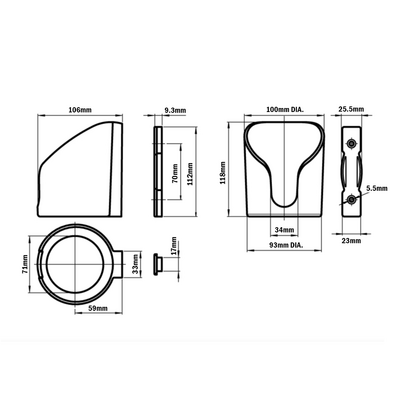 71-300-1 MODULAR SOLUTIONS PROFILE<BRE>TOOL HOLDER W/HARDWARE